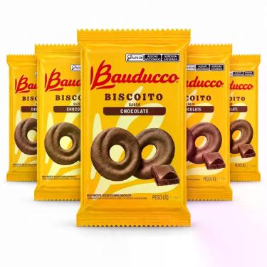 Imagem de Kit 35 Bolachas Bauducco Sachê Amanteigados Chocolate 11,8gr, 35 unida
