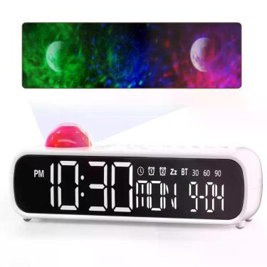 Imagem de Despertador VOILEIPAGI com Ruído Branco, Bluetooth e Luz de Estrelas