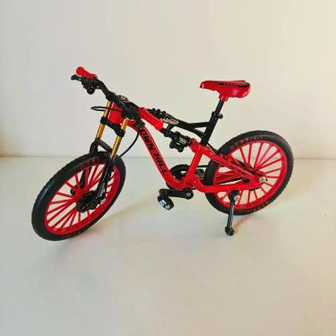 Imagem de Miniatura Bicicleta Metal Downhill Com Pezinho Roda Giro 19cm - - MSB