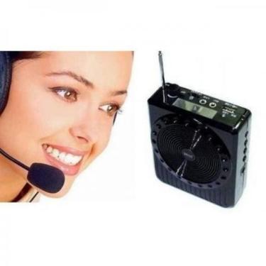 Imagem de Amplificador Voz Megafone Microfone Professor Aula Venda 150