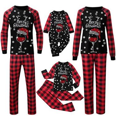 Imagem de Conjuntos de pijamas de Natal para a família 2023 Conjunto de pijamas de Natal para o Natal, E 01, M