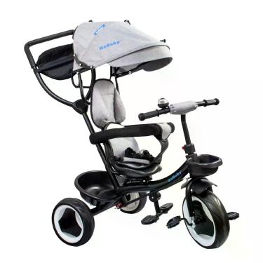 Imagem de Triciclo Infantil 4 em 1 Multifuncional Carrinho de Bebê C/Pedal Empur