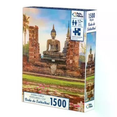 Imagem de Puzzle 792998-1 Imagem do Buda de Sukhothai Estimula Concentração e Paciência Bege Pais & Filhos 1530 PEÇAS