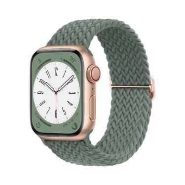 Imagem de Pulseira De Elástico Trançado Solo Loop Para Apple Watch De 45mm 44mm 