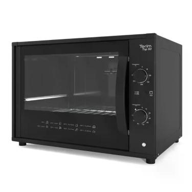 Imagem de Forno Elétrico de Bancada Terim Top 60 Black 60L 1750W com Grill e Luz