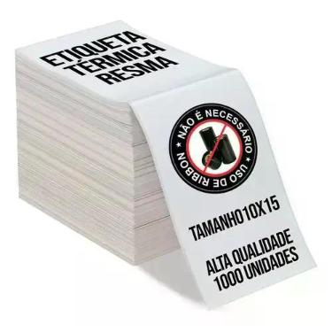 Imagem de 1000 Etiqueta 10x15 Para Impressora Térmica Modelo Resma - Higipack