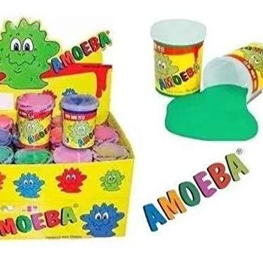Imagem de 3 Amoeba Original Colorida Geleia Slime Massinha Geleinha