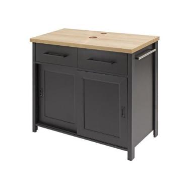 Imagem de Gabinete Armário Banheiro Ditália Bn-04 cor:preto