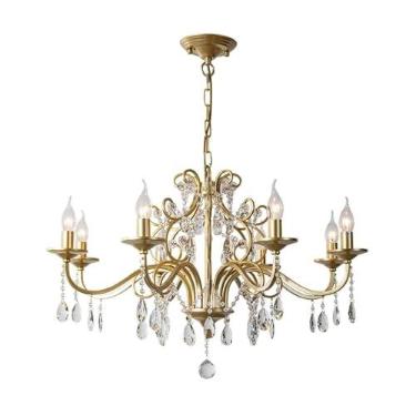 Imagem de Lustre pingente luz lustre de cristal estilo francês ferro luz pingente luz para sala estar quarto lustres luzes teto