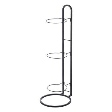 Imagem de Fancyes Rack de basquete interno, estante de exibição de bola, prateleira vertical, suporte de armazenamento de bola, organizador de armazenamento de futebol