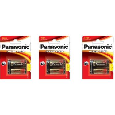 Imagem de Kit C/3 Baterias 2CR5 Panasonic 6V Pilha Para Câmeras Digitais
