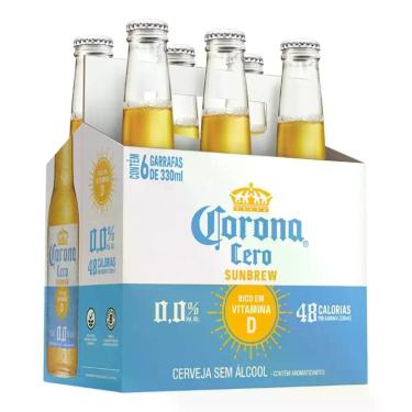 Imagem de Cerveja Corona Zero Sunbrew 330ml Long Neck - 6 Unidades