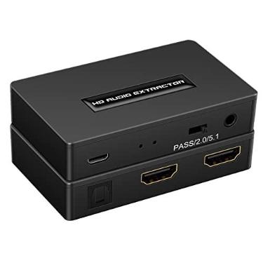 Imagem de Wiistar Divisor adaptador conversor de áudio extrator de áudio HDMI 1080P