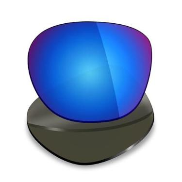 Imagem de Mryok Lentes de substituição para óculos de sol Oakley Pitchman R OO9439, HD Polarized, proteção UV, resistente a impactos e ajuste perfeito, Polarizado - Azul gelo, One Size