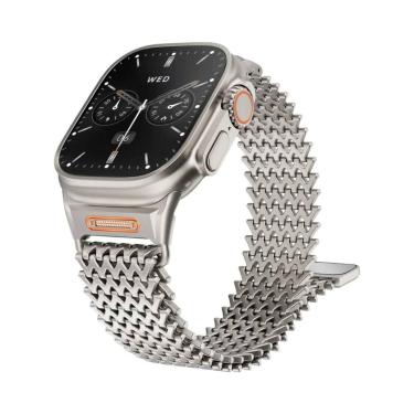 Imagem de Pulseira Magnética De Aço Inoxidável Milanesa De 49mm 46mm 45mm 44mm P