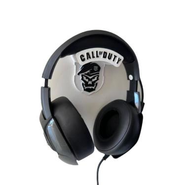 Imagem de Suporte De Parede Headset call of duty Com Fita Dupla Face Branco - Ma