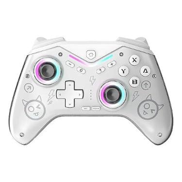 Imagem de Controle Gamer CM-619 - Compatível com PC, Android e Switch | Bluetooth, RGB, Sistema Hall Efect, Design Ergonômico, Vibração Realista e Botões Precisos