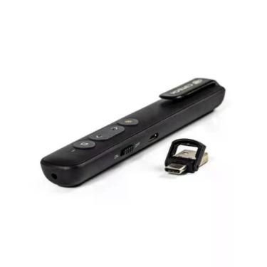 Imagem de Apresentador sem Fio AP-600 Conexão 2.4GHz Laser Vermelho Recarregável Via Micro USB C3tech