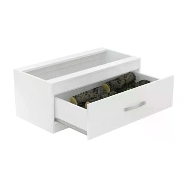 Imagem de Caixa para Lenha Embutida N2 Branco - Completa Móveis