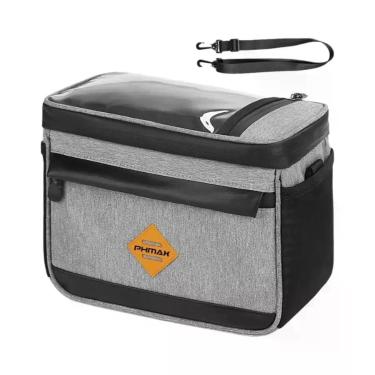 Imagem de Bolsa Frontal Para Bicicleta À Prova D'água De Grande Capacidade, Tela