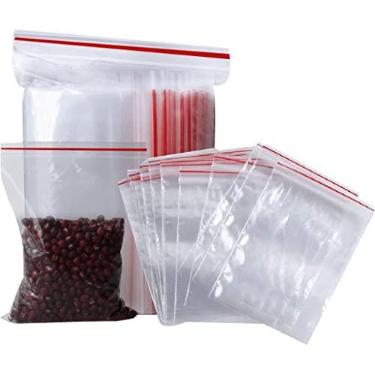 Imagem de Saco Saquinho Zip Transparente Armazenamento Fecho Zip Ziplock Ecommerce Kit 100 unidades (100, N5 - (10 X 14 cm))