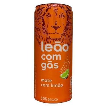 Imagem de Chá Pronto Leão Mate com Limão com Gás 290ml - Matte Leão