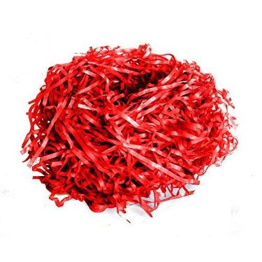 Imagem de Palha Papel Seda Decorativa 50G Vermelho Dec. Festas