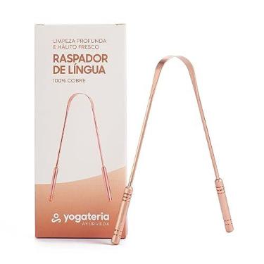 Imagem de YOGATERIA Raspador Limpador 100% Cobre Puro Higienizador De Língua Ayurveda