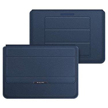 Imagem de Capa protetora para laptop XWU, capa protetora fina de couro de poliuretano com suporte para notebook HP, Lenovo, MacBook, Air Pro, Dell, Samsung, etc