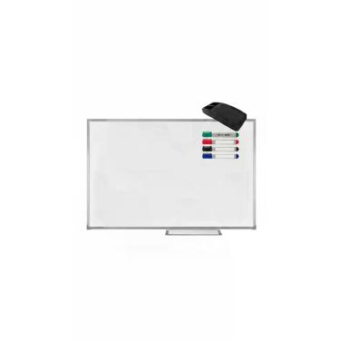 Imagem de Lousa Quadro Branco Moldura Alumínio 70x50cm - Congratulations Store