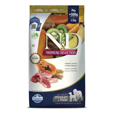 Imagem de Ração Seca N&D Tropical Selection Canine Adultos Médio e GraN&De Porte