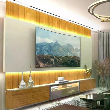 Imagem de Estante para TV e Home Theater até 115 Polegadas 100% MDF com LED com
