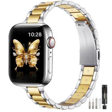 Imagem de Pulseira Metálica Fina WFEAGL 42mm para Apple Watch Series 10 - Pratea