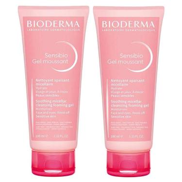Imagem de Bioderma Sensibio Gel Moussant Kit com 2 Unidades - Gel de Limpeza Fac