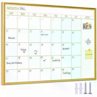 Imagem de Quadro Branco Magnético com Calendário Marribol 46x61 cm