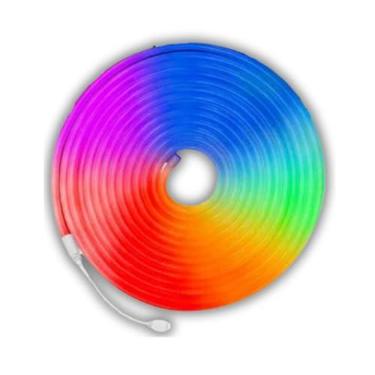 Imagem de Mangueira Led Neon Rgb Ip67 Controle E Amplificador 12v