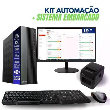 Imagem de Computador PDV Tob I3 6aG 8GB RAM SSD 240GB Linux com Impressora Monitor 19 Tob Computers