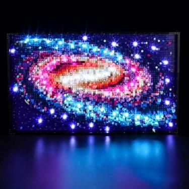 Imagem de GEAMENT LED Light Kit Compatible with LEGO The Milky Way Galaxy - Lighting Set for Art 31212 (Model Set Not Included)