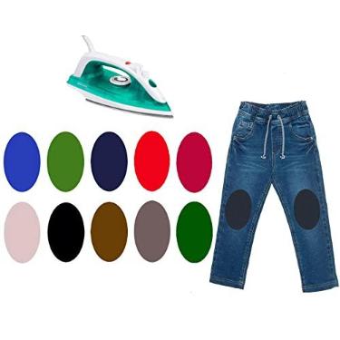 Imagem de 1 Par Joelheiras Termocolante Reforço Calça Infantil - Joelheira (Azul Marinho)