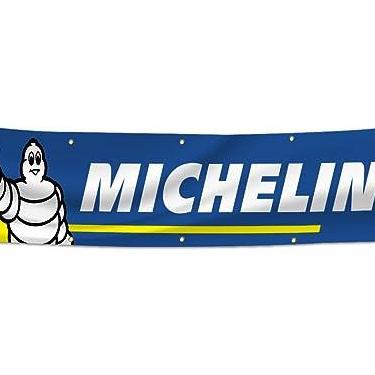 Imagem de Bandeira Michelins bandeira 6,5 x 2,3 m bandeira grande para loja garagem oficina decoração