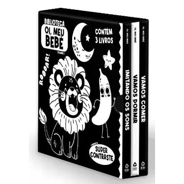 Imagem de Livro - Biblioteca Oi, Meu Bebê  Contraste: Box com 3 Livrinhos