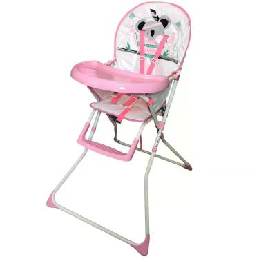 Imagem de Cadeirinha de Alimentação Passear Baby Alta Papa Rosa Coala