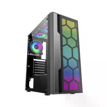 Imagem de Gabinete K-mex Gamer Rgb Middle Tower Multiverso Cg-02tt