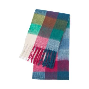 Imagem de Cachecol De Luxo Feminino Em Cashmere, Pashmina Grossa E Quente, Lenço