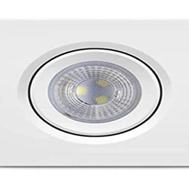 Imagem de Luminária LED Ecospot 3w 3000k MR11 Elgin Quadrada de Embutir Bivolt Luz Amarela Quente