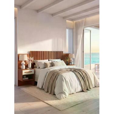 Imagem de Cabeceira P/ Cama Casal e Queen Size 1,40 e 1,60 Mesas Laterais Acopla