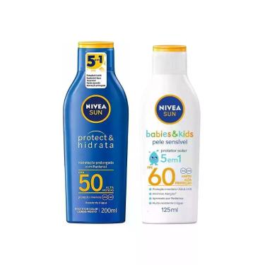 Imagem de Kit Protetor Solar FPS50 200ml e Protetor Kids FPS60 Babies e Kids Niv
