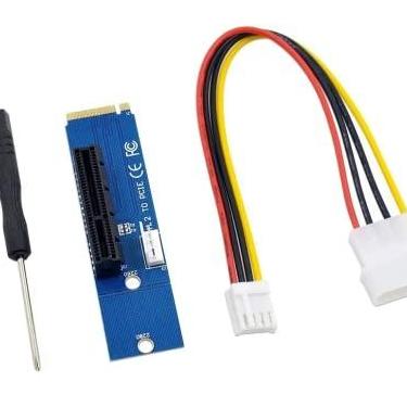 Imagem de Adaptador Conversor M2 Para Usb 3.0 Pci-e 1x M.2 Ngff/NVME Riser Acompanha Mini Chave de Fenda