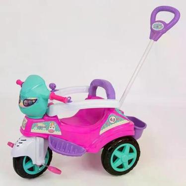 Imagem de Triciclo Baby City com Empurrador Rosa Maral