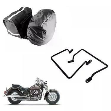Imagem de Alforge Nylon C/ Capa + Afastador Yamaha Drag Star 650 - JA Alforges